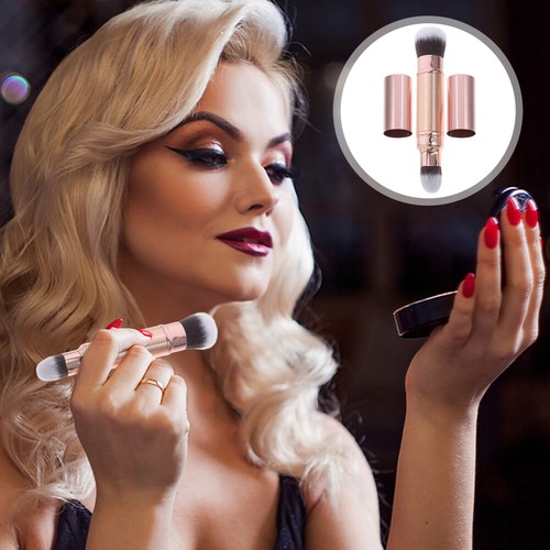 Dual End Brush Double-ended Makeup Travel Retractable Blush