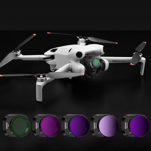For Mini 4 Pro Lens Filters UV/CPL/ND8 PL/16 PL/32 PL/64 PL Set Filter Kit Drone - Picture 22 of 34