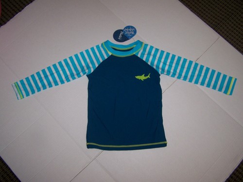 Hatley Boutique Boys Rashguard Great White Shark Long Sleeve Size 4 NWT - Picture 1 of 2