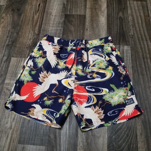 Herren-Badeshorts Large Beach Sandhill Crane Bird Allover-Druck von Superdry