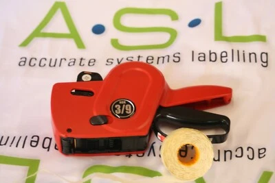 SATO/NOR Original Sato NOR 3/9 B Etikettierpistole + 5.000 Gratis Etiketten GRÖSSE 25mm x 14mm