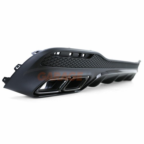 DIFFUSORE TUNING AMG LOOK + TERMINALI NERI per MERCEDES GLE SUV W166 2015-2018 - Foto 4 di 13