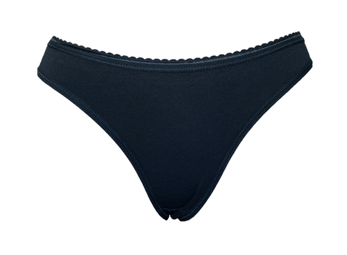 Damen Minislip 2er Pack Schwarz Weiß Baumwolle Gr. M L XL 2XL - Picture 3 of 5