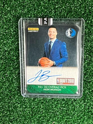 2018-19 Panini Instant Jalen Brunson RC Metal Card Redemption Hard Auto 7/10🔥🔥