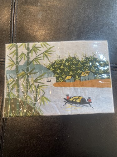 Silk Chinese Embroidery - 7” X 5” - Beautiful