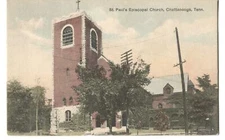 Postcard St Paul's Episcopal Church Chattanooga TN 