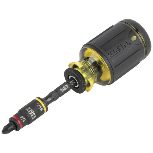Klein Tools 32308F 10-in-1 Impact-Rated Stubby Driver Set with Flip Socket - Picture 4 of 6