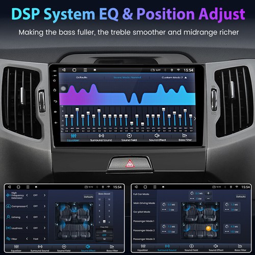 2+64G 9'' Android 13 Autoradio GPS Navi Für KIA Sportage 3 2010 2011-2016 DAB+ - Bild 11 von 13