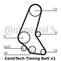ContiTech Zahnriemen - CT748, 136 ZäHne, Cam GüRtel - OE QualitäT