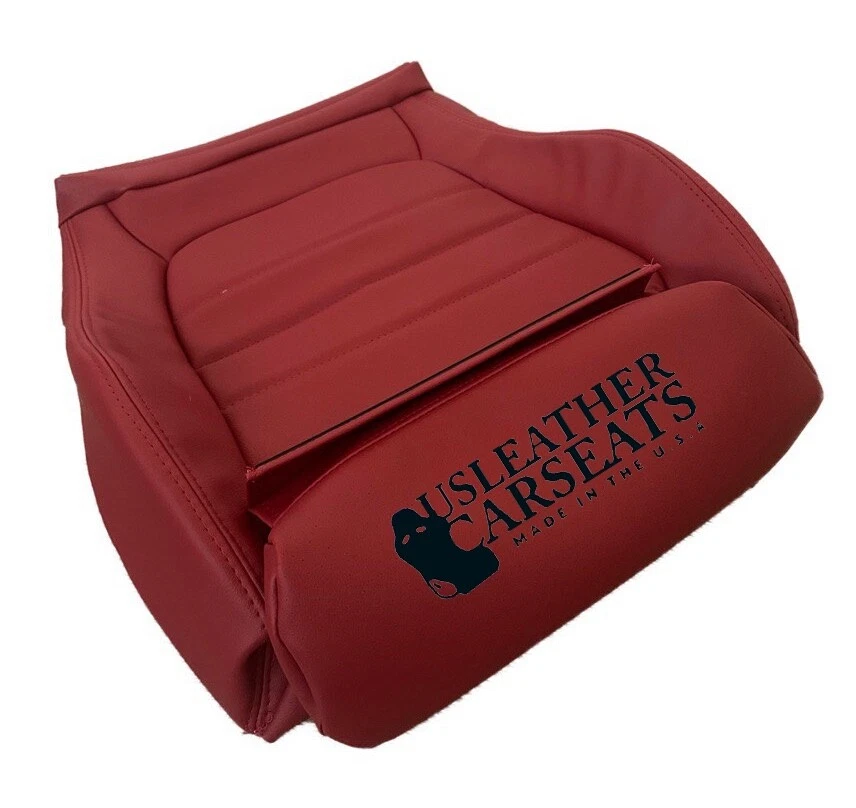 Cubierta inferior de cuero roja para Mercedes Benz C300 2015-2021 cupé del conductor Foto 4 de 4