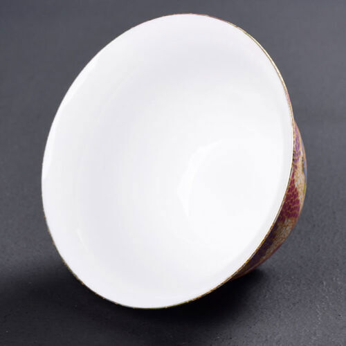 Tazza da tè in porcellana 150 ml ceramica Gaiwan Jingdezhen tazza con coperchio piattino tazza da tè - Foto 6 di 8