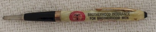 Vintage Brothehood of Railroad Trainmen Insurance Mechanical Pencil Galesburg Il - Picture 2 of 6