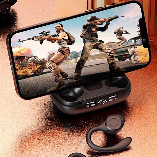 Wireless Bluetooth 5.3 Headset TWS Earphones Earbuds Stereo Headphones Ear Hook - 第 2/13 張圖片