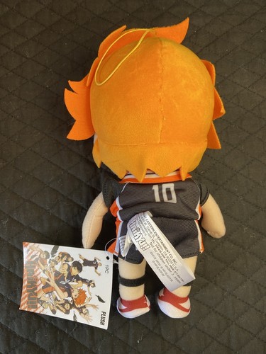 NEU Haikyu!! Shoyo Hinata #10 Plüschtier 9 Zoll orange schwarz Stofftier Puppe Crunchyroll Neu mit Etikett - Bild 2 von 7