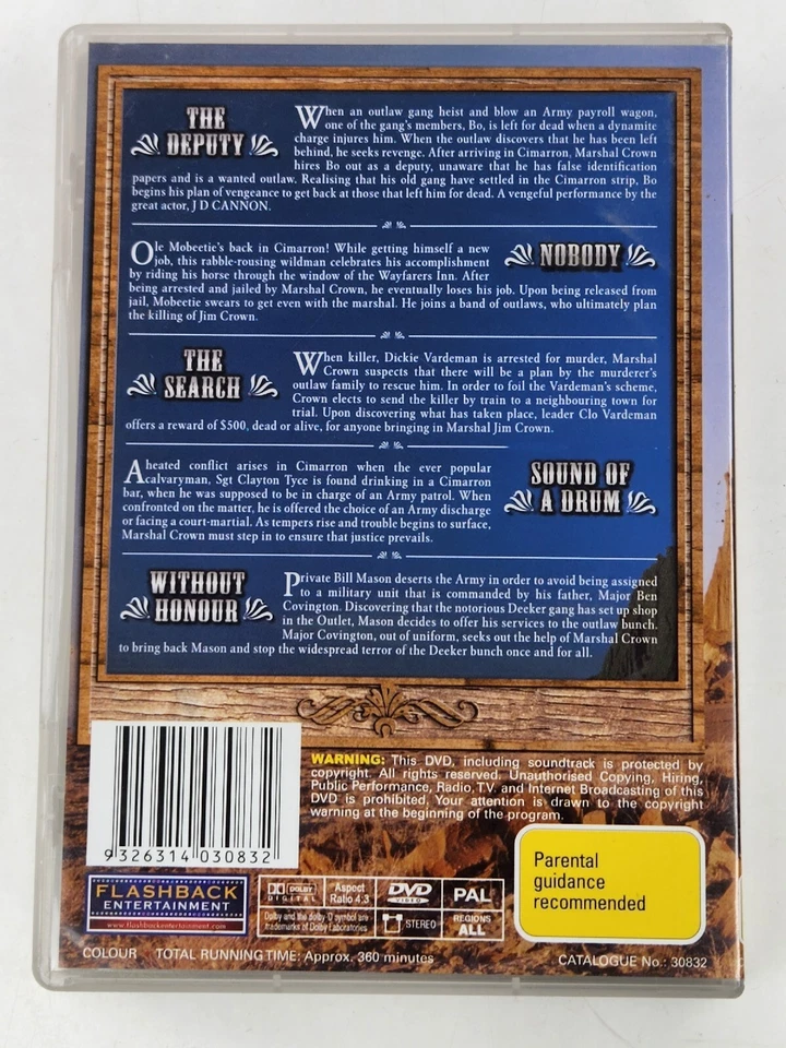 5 classic westerns collection (The Deputy/Without Honor/Nobody/The Search/ DVD - Image 2 of 2