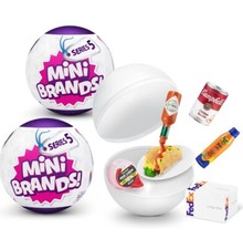 ZURU 5 Surprise Capsule Mini Brands Series 5 NEW FACTORY SEALED Lot of 5 