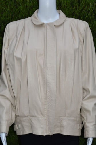 MYER Vintage 80s Leather Jacket - Size 12 - EUC - Picture 2 of 11