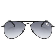 Ultralight Pilot Bifocal with line Men Reading Glasses Dual-use Sunglasses