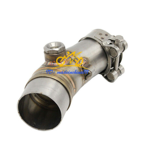 Motorcycle Exhaust Connect Middle Link Pipe Slip on Mid Tube For Kawasaki ER6N
