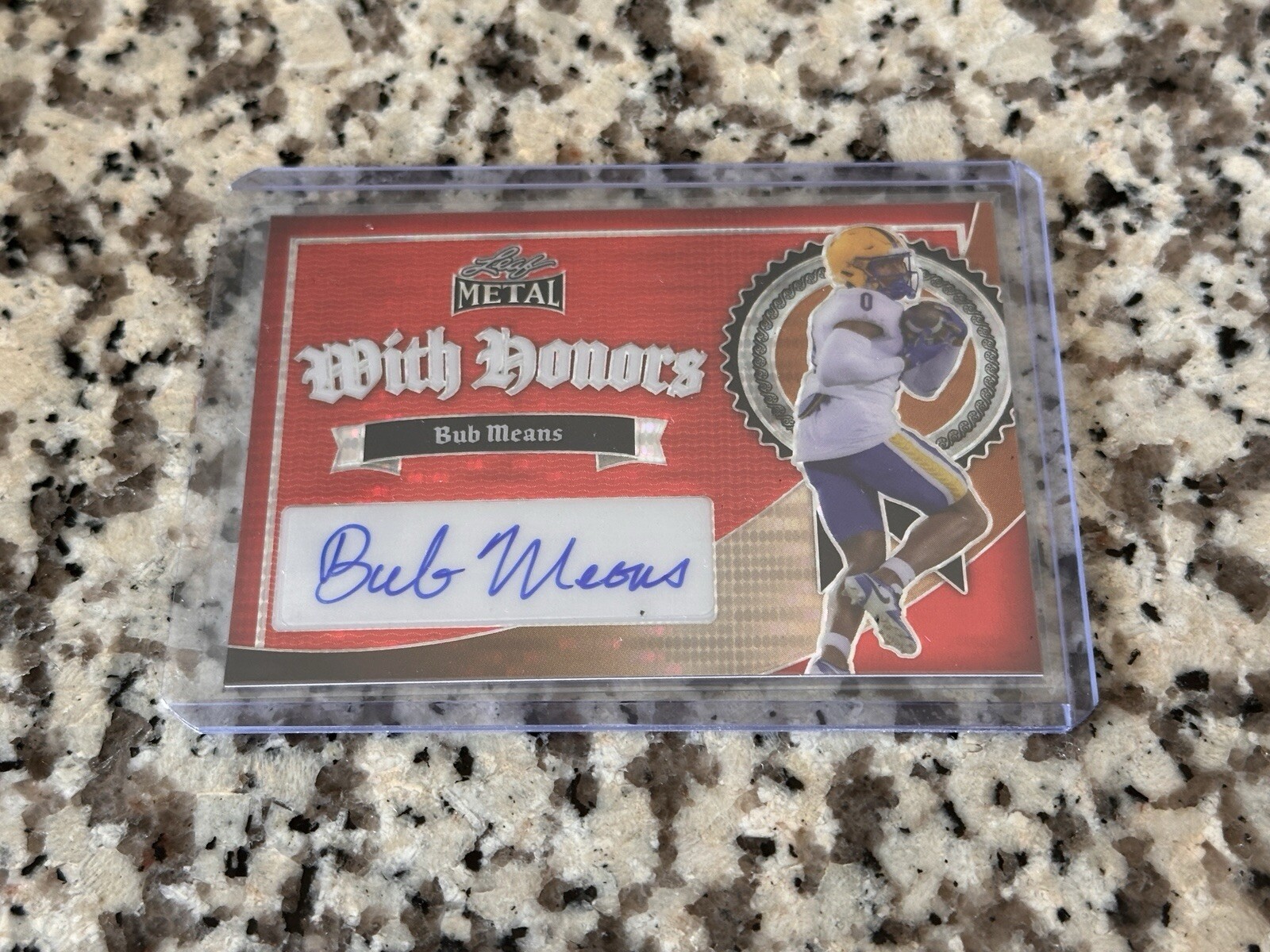 2024 Leaf Metal With Honors Bub Means 1/1 Auto