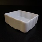 N9194 Ceramic Porcelain Cup Tidy White Art Deco Table Office
