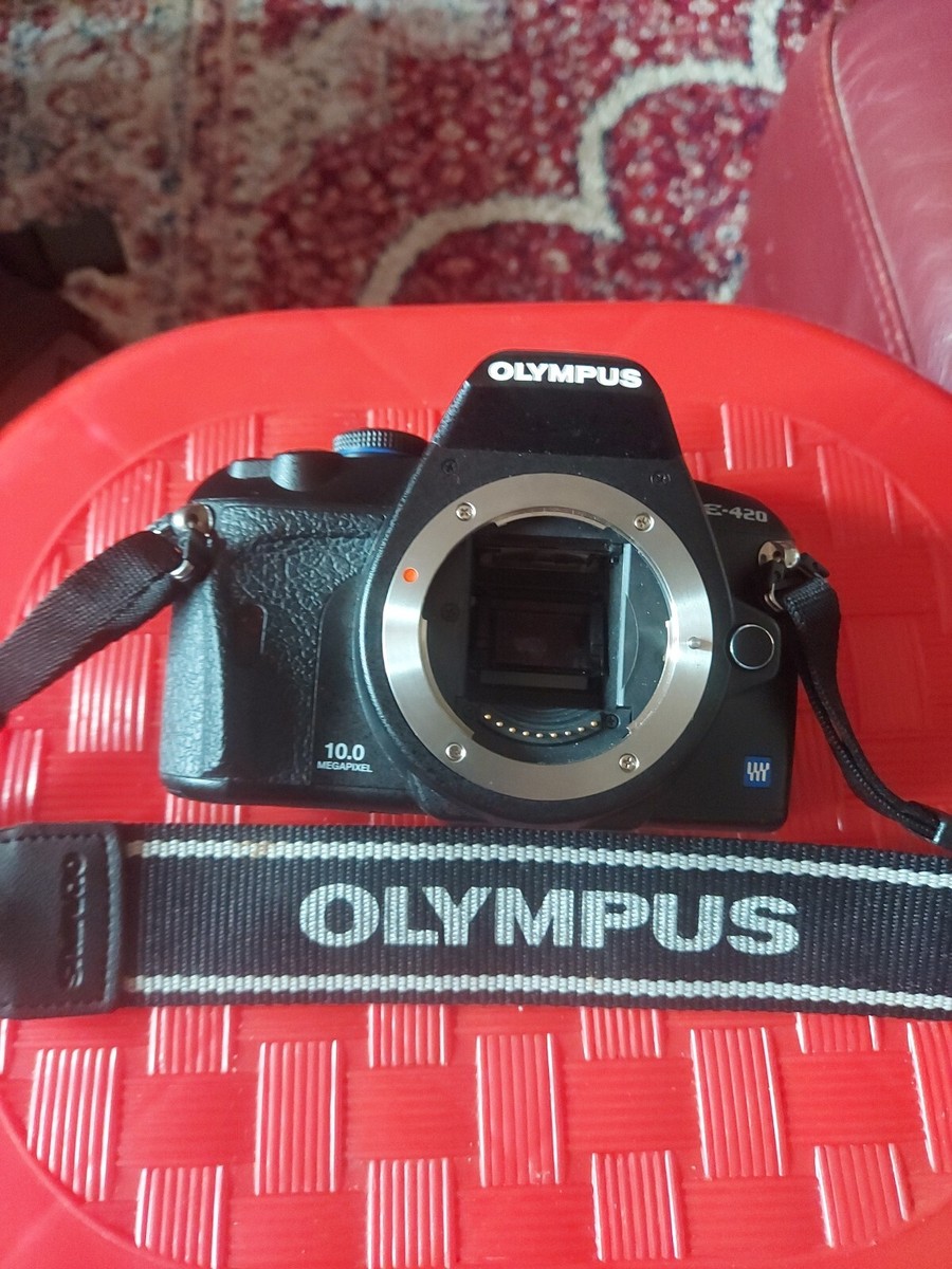 OLYMPUS E-420 Black DIGITAL CAMERA+ Lens 40-150. No Lens Cap. For OLYMPUS E-420 Black DIGITAL CAMERA+ Lens 40-150. No Lens Cap. For