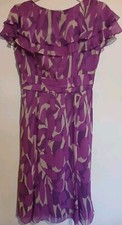 Lovely summer weddig dress. Michel Ambers Size 12 Lilac Chiffon Dress.