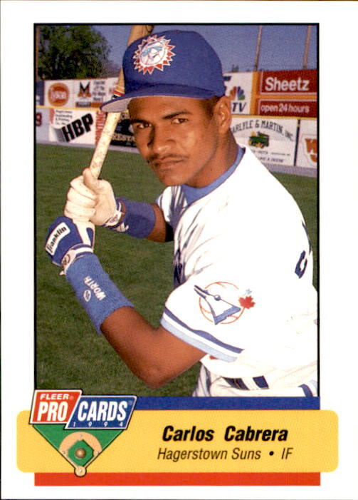 ICE バンドスコア　from 1994 to 1999「TRUTH」 1994 Hagerstown Suns Fleer/ProCards #2736 Carlos Cabrera Dominican