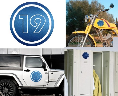 Number 19, Sticker Cut Vinyl Version v02c | eBay