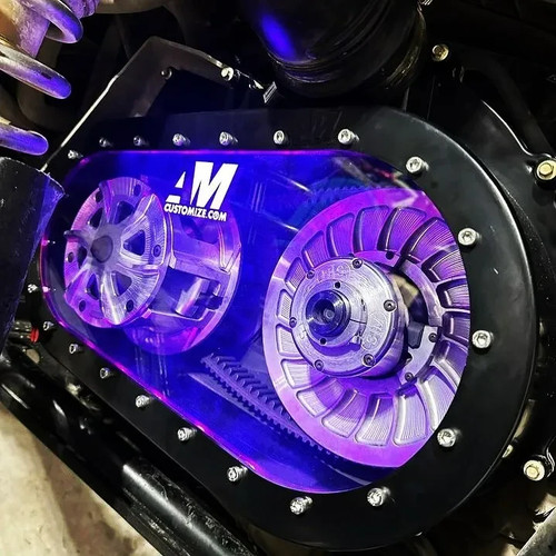 Clear CVT Cover RGB Lights Control Outer Plate Clutch For Polaris RZR PRO XP R - Picture 3 of 3