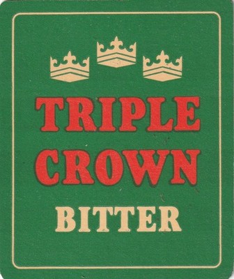 BIERMATTE - USHERS BRAUEREI - TRIPLE CROWN BITTER - (Katnr 030) - (1981)