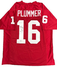 Jake "Snake" Plummer Signed Custom Red Player Jersey (XL) Beckett 896