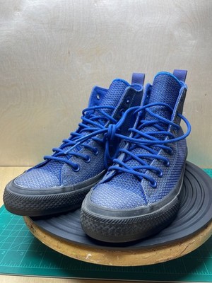 Rare Converse Chuck Taylor All Star Shoes Hi 155361C | Blue Knit W9.5 M7.5
