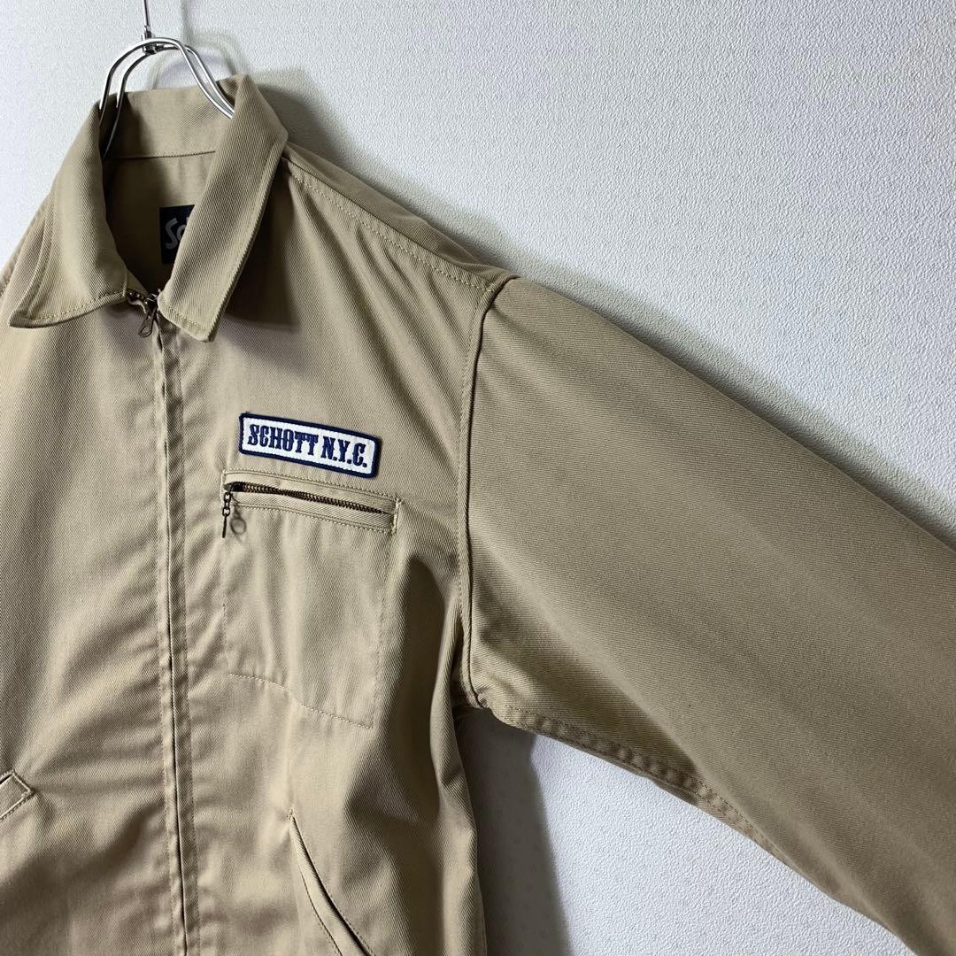 Schott Tc Work Jacket Beige Patch Embroidery Twil… - image 7