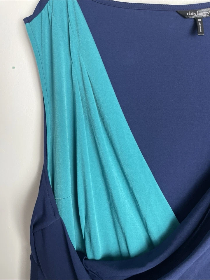 daisy fuentes dress Size 3X  Purple And Aqua - Image 3 of 4