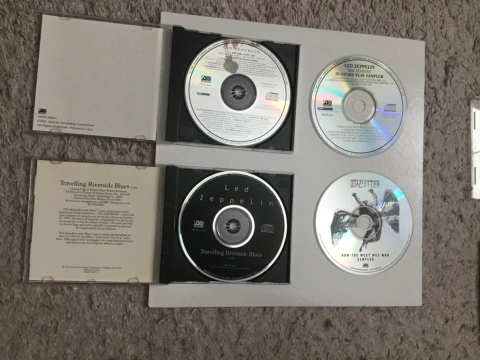 LOT of LED ZEPPELIN (4) US orig ATLANTIC lbl ALL promo sampler CDs for 1 BID!! - Image 3 of 3