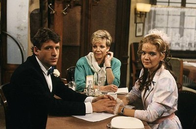 Julia Biedermann Grit Boettcher Stefan Gossler ZDF series Wartesaa- Old Photo