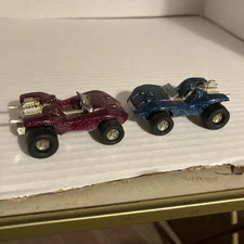 Vintage Pair of Tonka Totes Purple and Blue Glitter Dune Dusters NICE