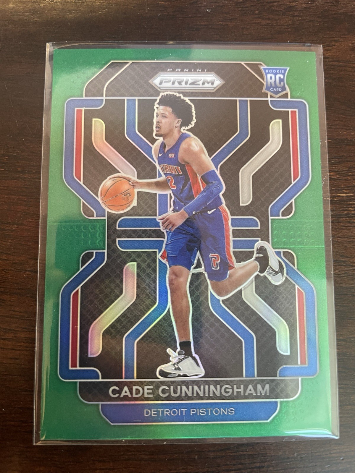 2021 Panini Prizm Green #282 Cade Cunningham Rookie Card Detroit Pistons RC Nice