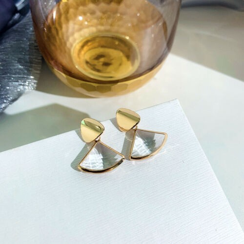 Fashion Crystal Drop Earrings Women 18k Yellow Gold Plated Jewelry A Pair/set - Picture 6 of 14