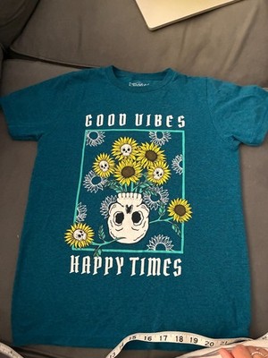 50% Cotton Día de los Muertos Day of the Dead Themed boys T-Shirt size 8
