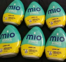 6 MIO Lemon Lime Liquid Water Enhancer B Vitamin Drink Juice New Green Thunder 