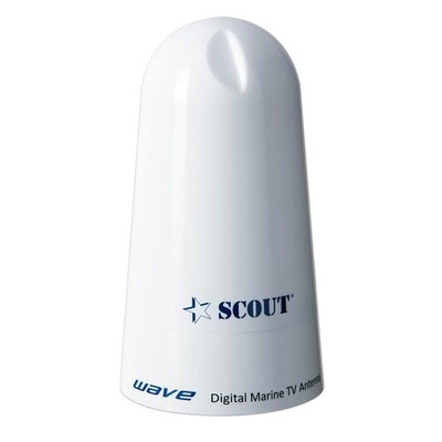 Scout Wave 4'' White TV Antenna Omnidirectional #PF AN NTV002