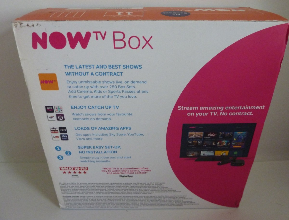 Sky Cinema Sky Sports 4k Now Tv NOW TV Box Black (4200SK) For Sale