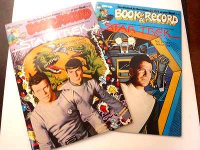 Two ''Star Trek'' Book & Record Sets-Robot Masters and Dinosaur Planet, 1979