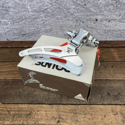 Vintage Suntour XC Front Derailleur NOS Triple Clamp-On 28.6 MTB Japan 80s