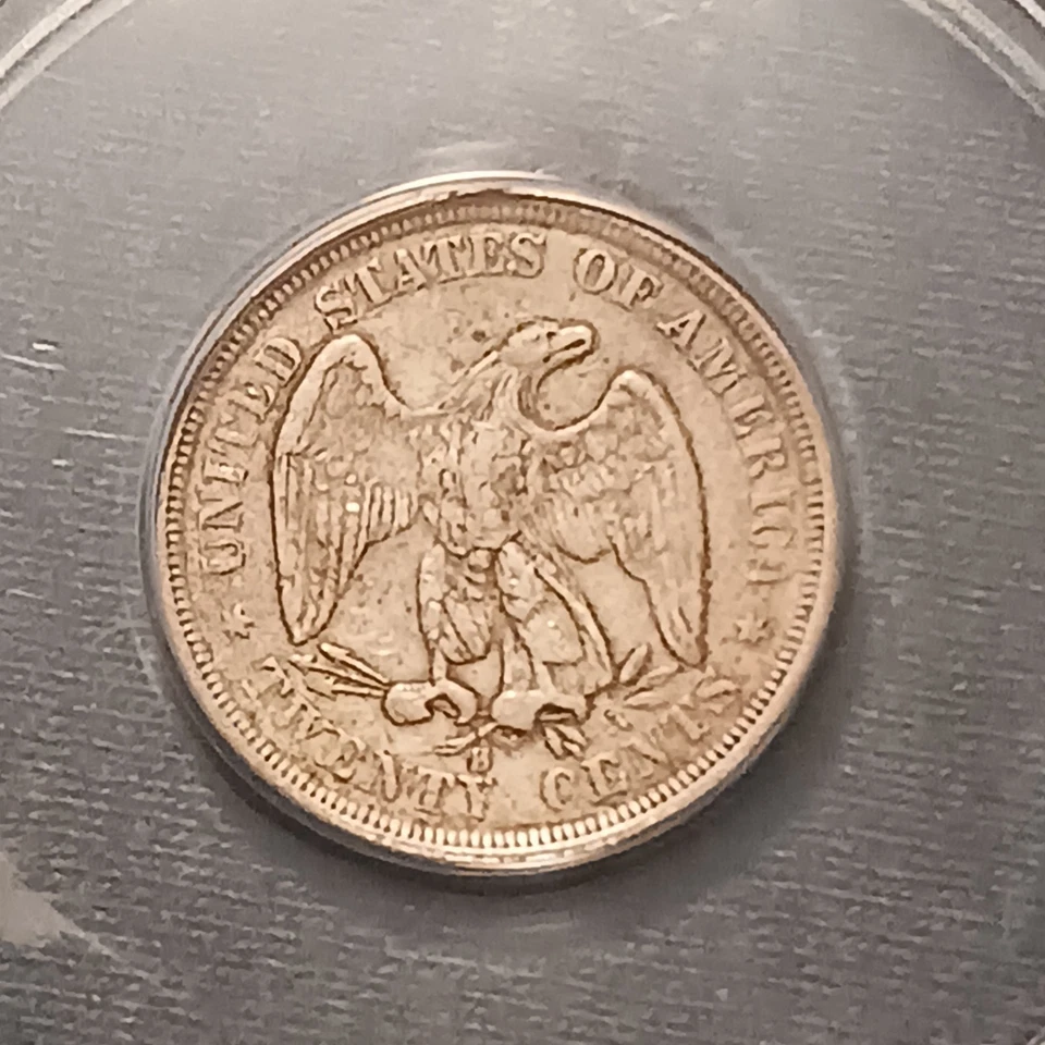 1875-S Twenty Cent Piece ANACS VF30 – 20C Silver Coin – Seated Liberty – Rare - Image 4 of 4