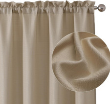 Taupe Blackout Curtains for Bedroom Living Room 63 Inch Length 2 Panels Set