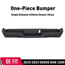 Vrc Steel Rear Bumper Assembly For Dodge Ram 1500 2019 -2024 Chrome Black