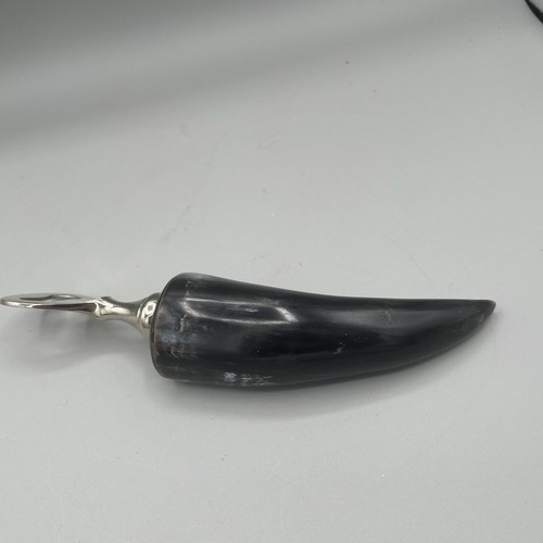 Buffalo Horn Bottle Opener 8 Inches Long - Picture 3 of 7